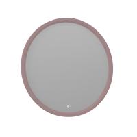 Зеркало ORKA Molino 90x90 c LED подсветкой, розовый матовый