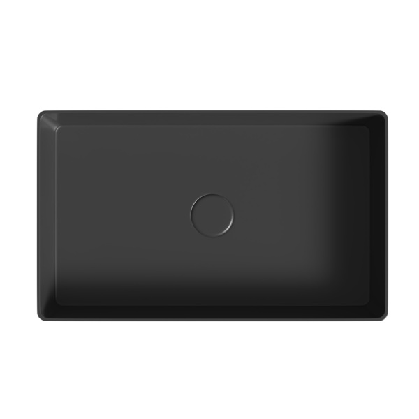 Раковина накладная ABBER Rechteck AC2220MB черная матовая