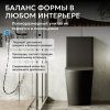 Унитаз ABBER Bequem AC1112TMB компакт черный матовый, безободковый, смыв торнадо